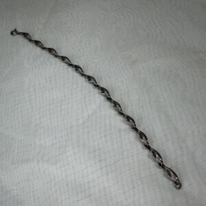 Vintage Sterling Silver Dolphin Link Chain Stamped 925 7.25” Amazing Detail 8 G